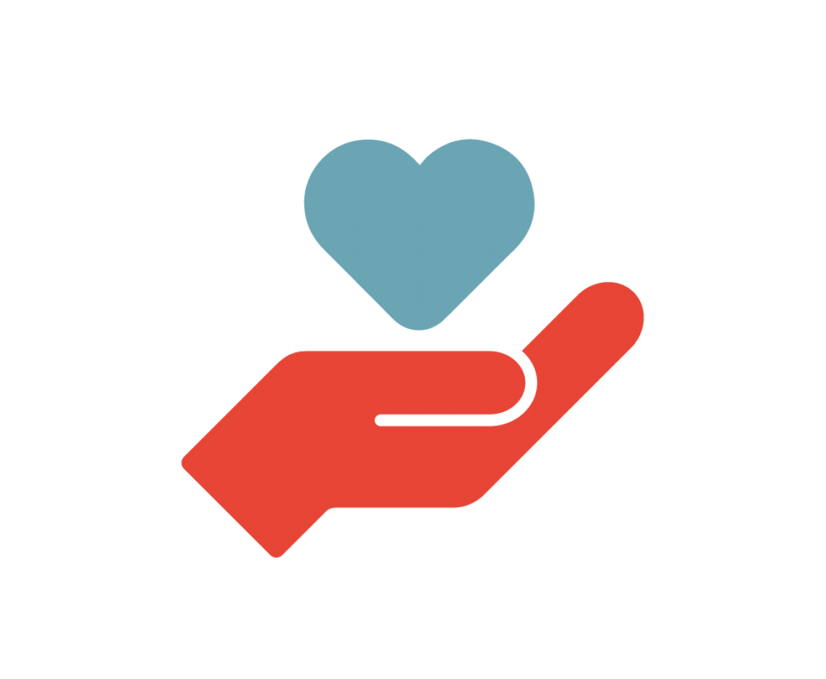 Heart In Hand Illustration Heart In Hand Illustration