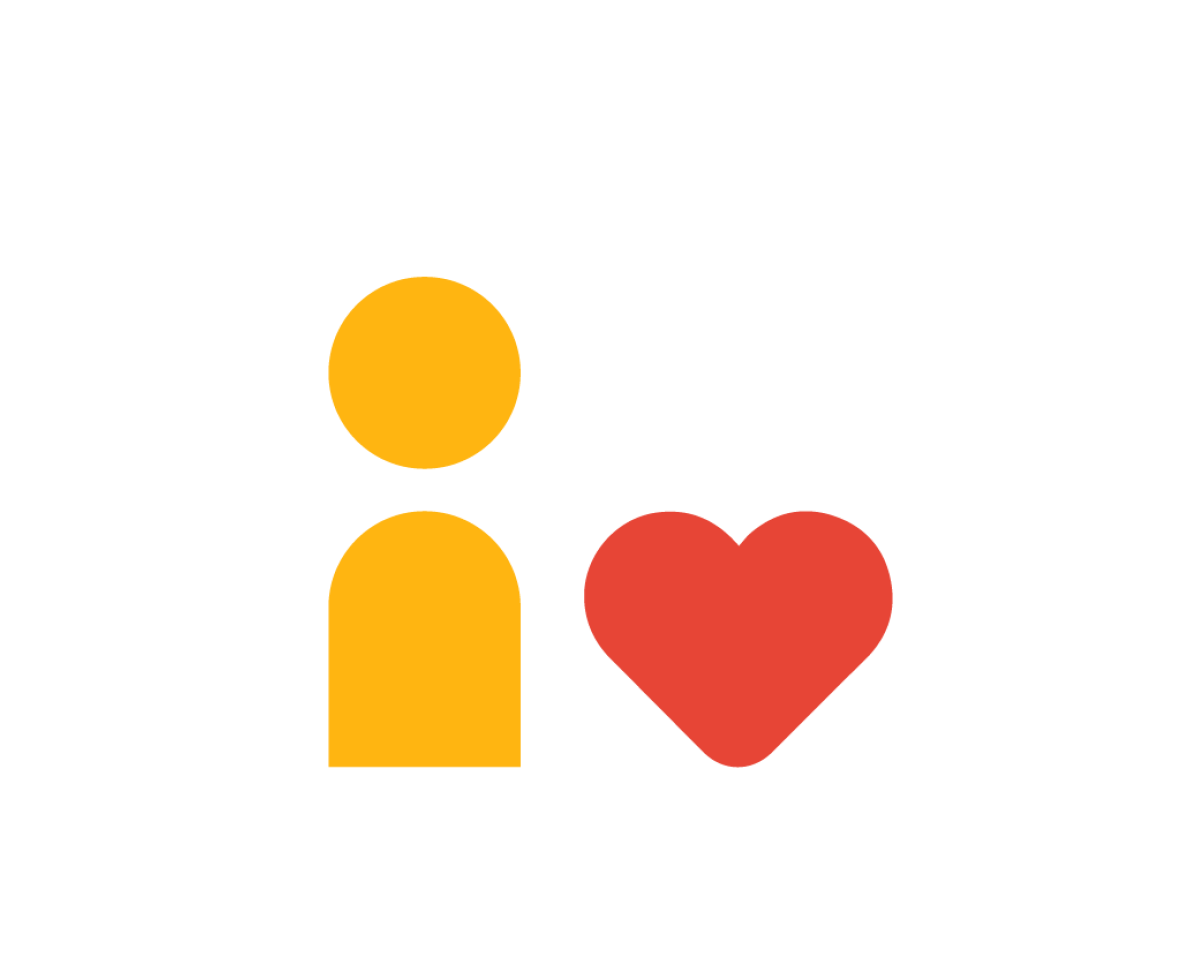 person and heart person and heart